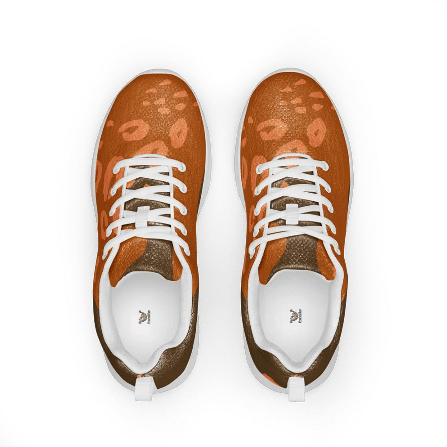 Orange Abstract Animal Print Women's Sneakers product image (1)