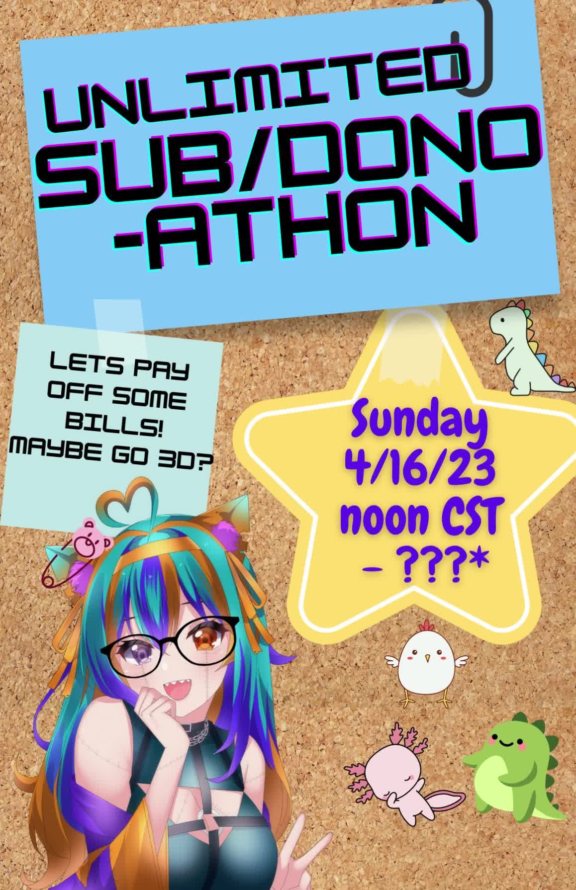 Unlim-athon 4/16 Come out and Chill! #twitch #streamer #vtuber #smallbusiness
