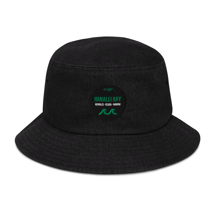 Hanalei Bay Kauai - Green Logo - Capstone Denim Bucket Hat product image (1)