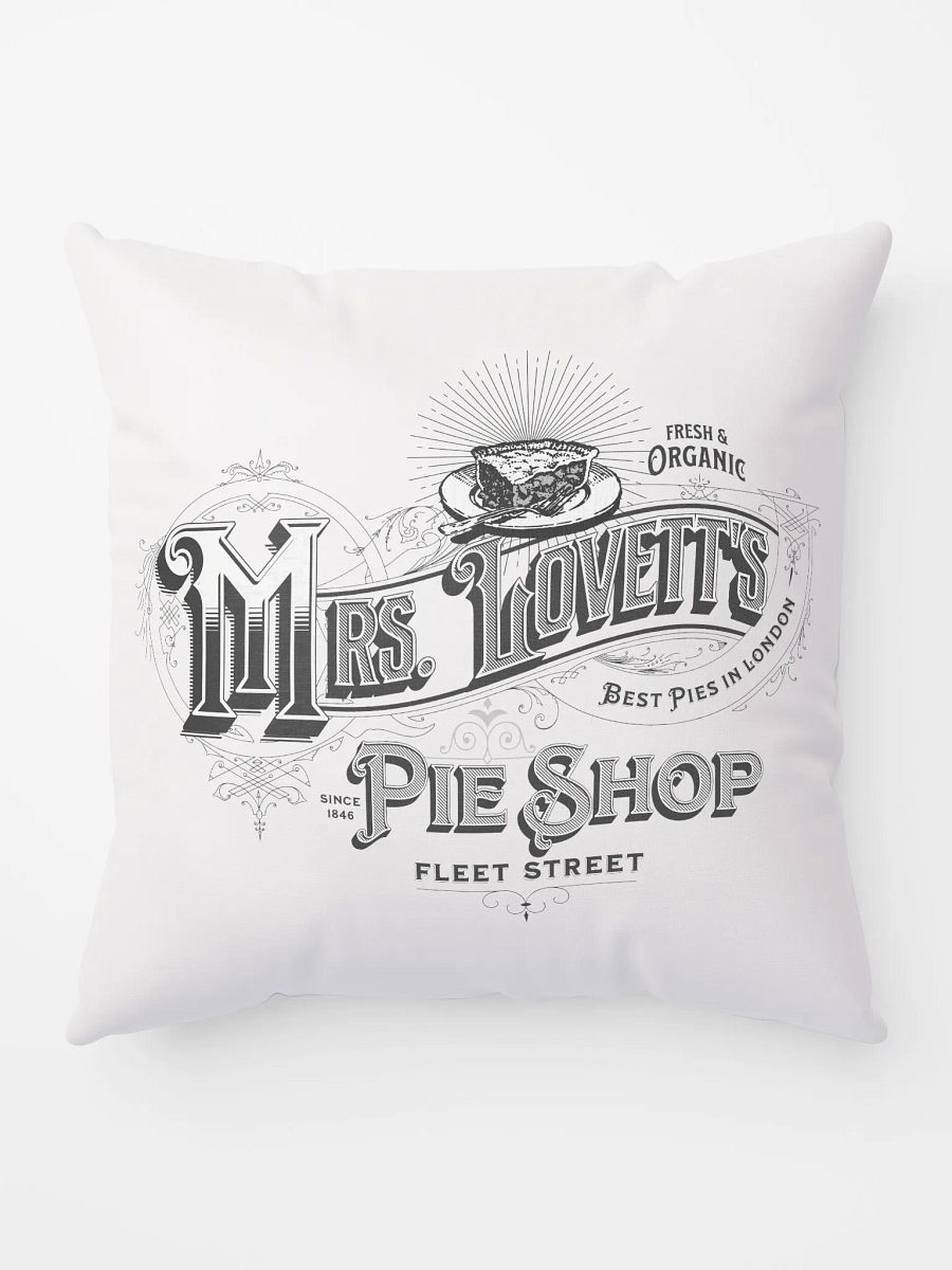 Mrs. Lovett’s Pie Shop Pillow – Sweeney Todd Broadway Decor product image (10)