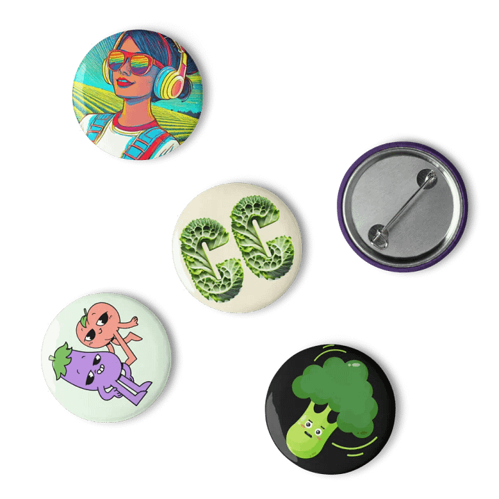 Farmer Jim Live Pin Buttons Set product image (2)