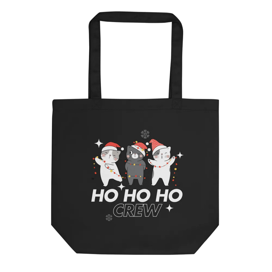 Christmas Crew Eco-Friendly Tote Bag in Black🎄 product image (1)