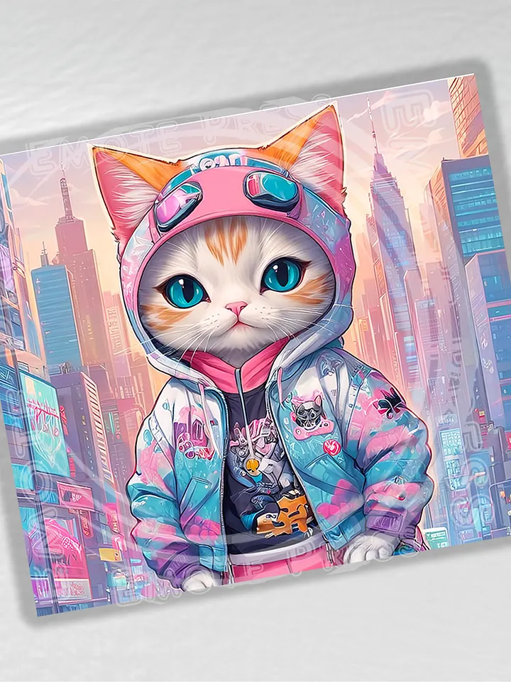 Cute City Kitty 20 oz Stainless Steel Tumbler - V1 product image (2)