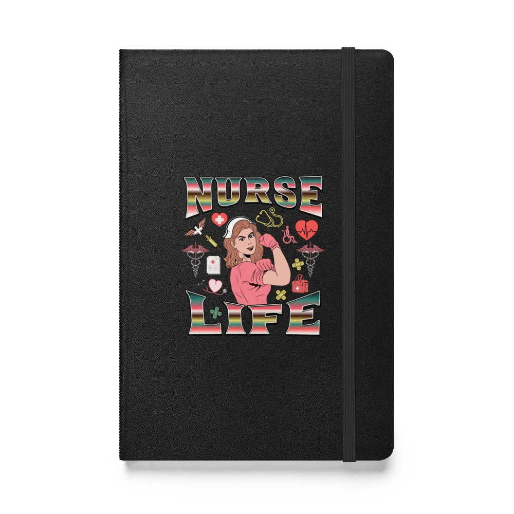 Nurse Life Retro Hardcover Notebook product image (1)