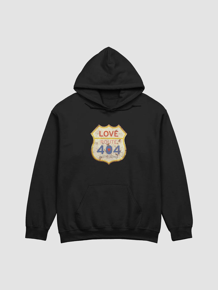 Vintage Love Route 404 Not Found Hoodie, Cozy Sweatshirt for Road Trip Lovers, Perfect Gift for Friends, Valentine's Day product image (1)
