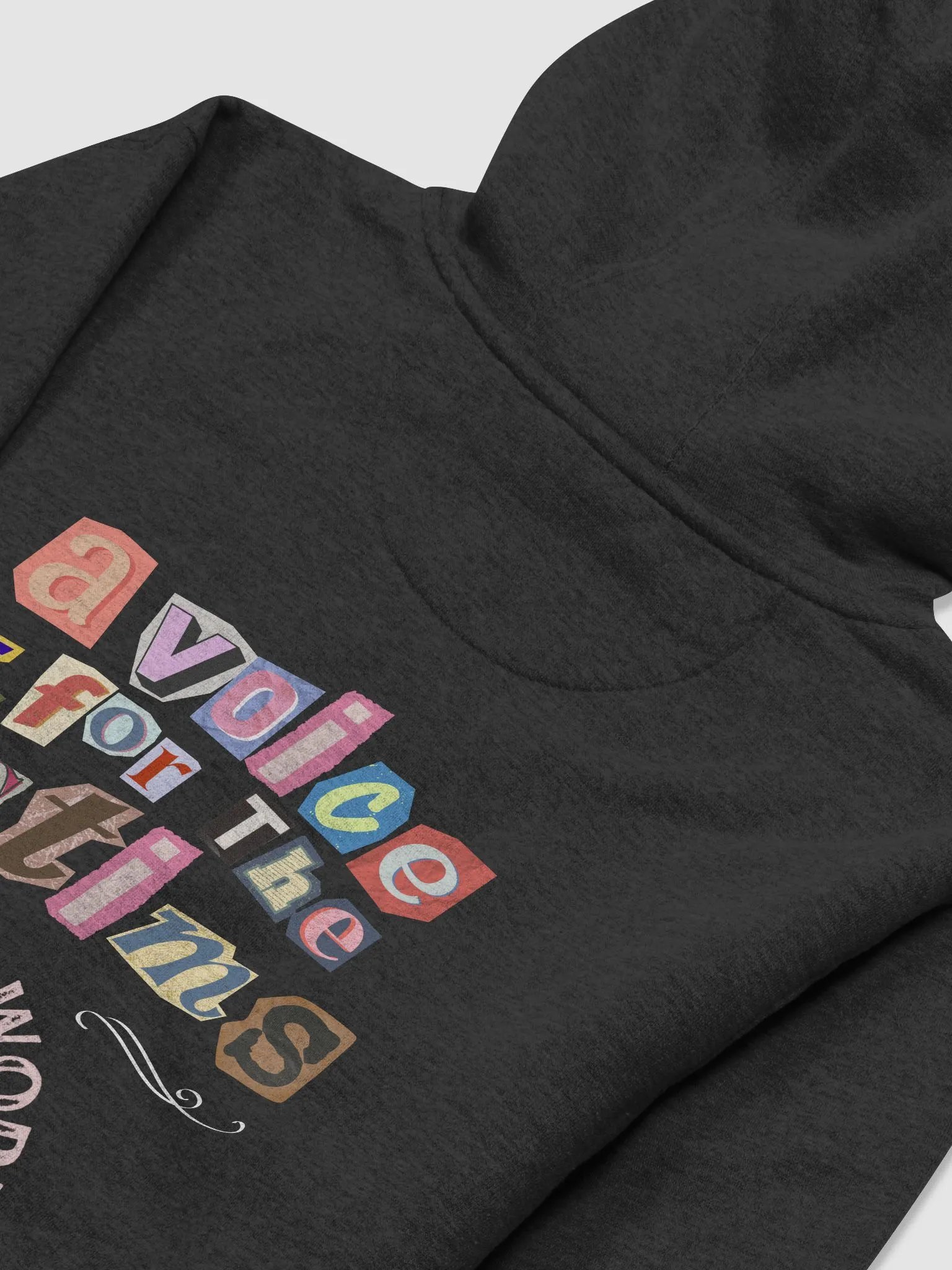"A Voice for the Victims" Black Hoodie product image (4)