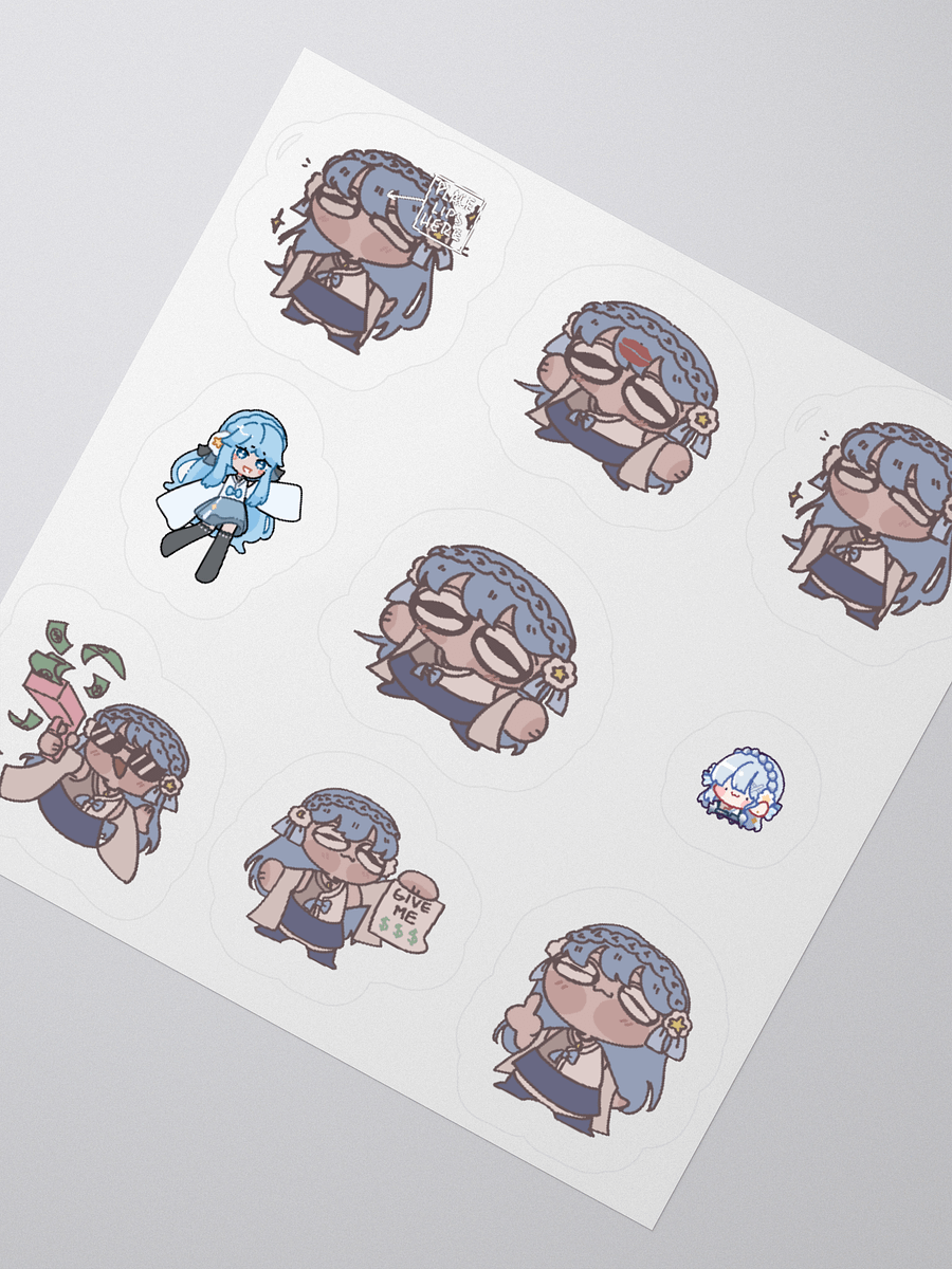 Chibi Blue Kiss Cut Stickers product image (6)