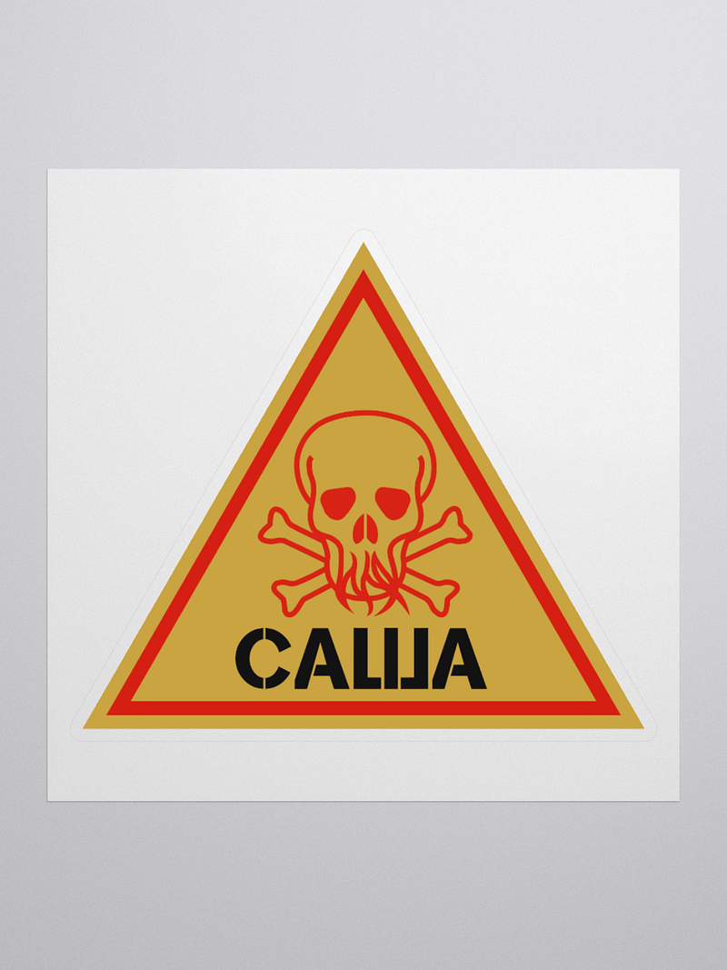 Warning Sticker