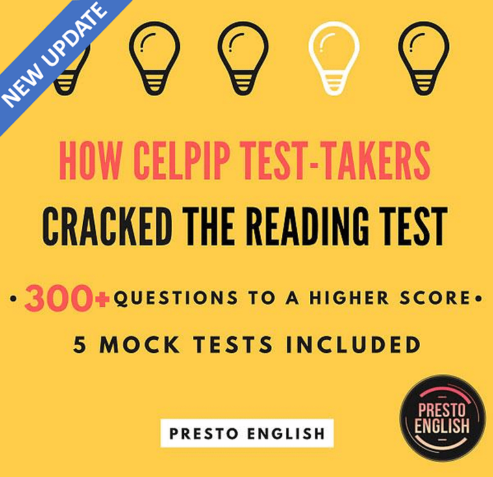 CELPIP Reading Practice of the High-Scorers (+5 Mock tests) product image (1)