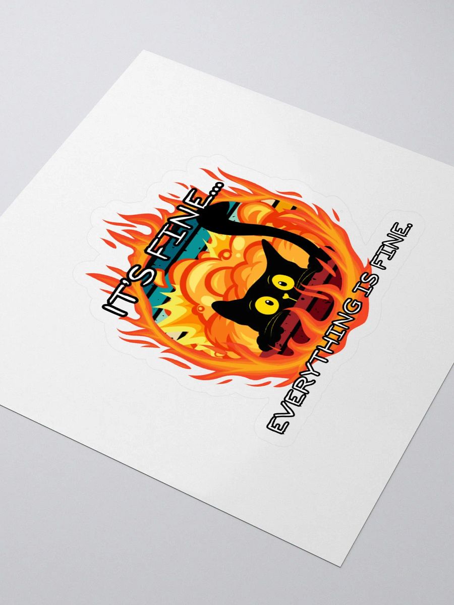 It's Fine Cat Sticker product image (3)
