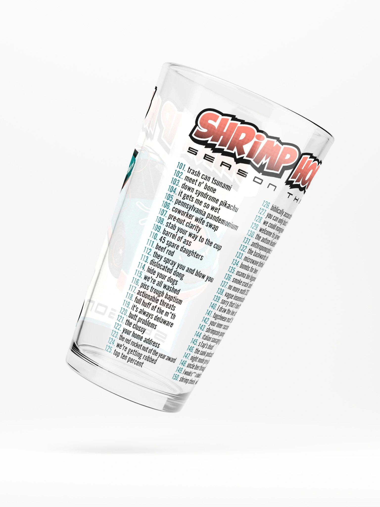 Shrimp Hours Season 3 Pint Glass product image (5)