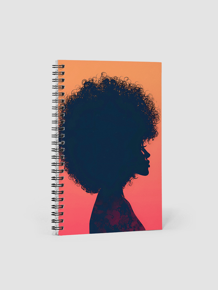 Curly Silhouette Spiral Notebook product image (1)