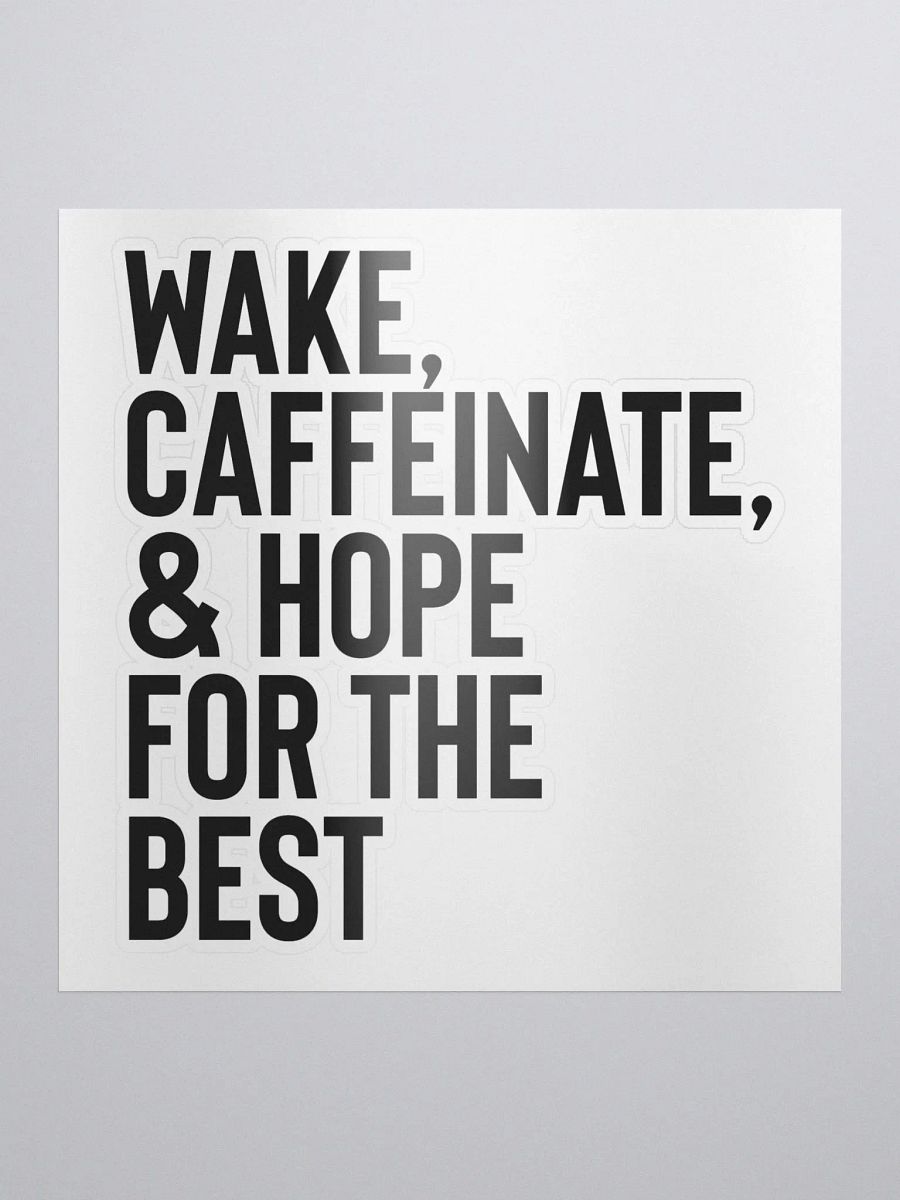 Wake & Caffeinate Sticker product image (1)