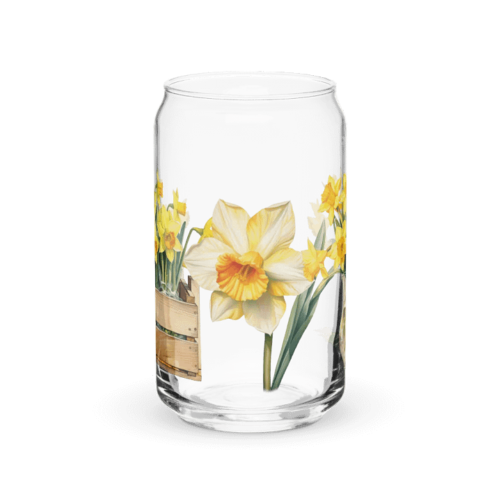 Daffodil Delight Glass Can Sipper product image (1)