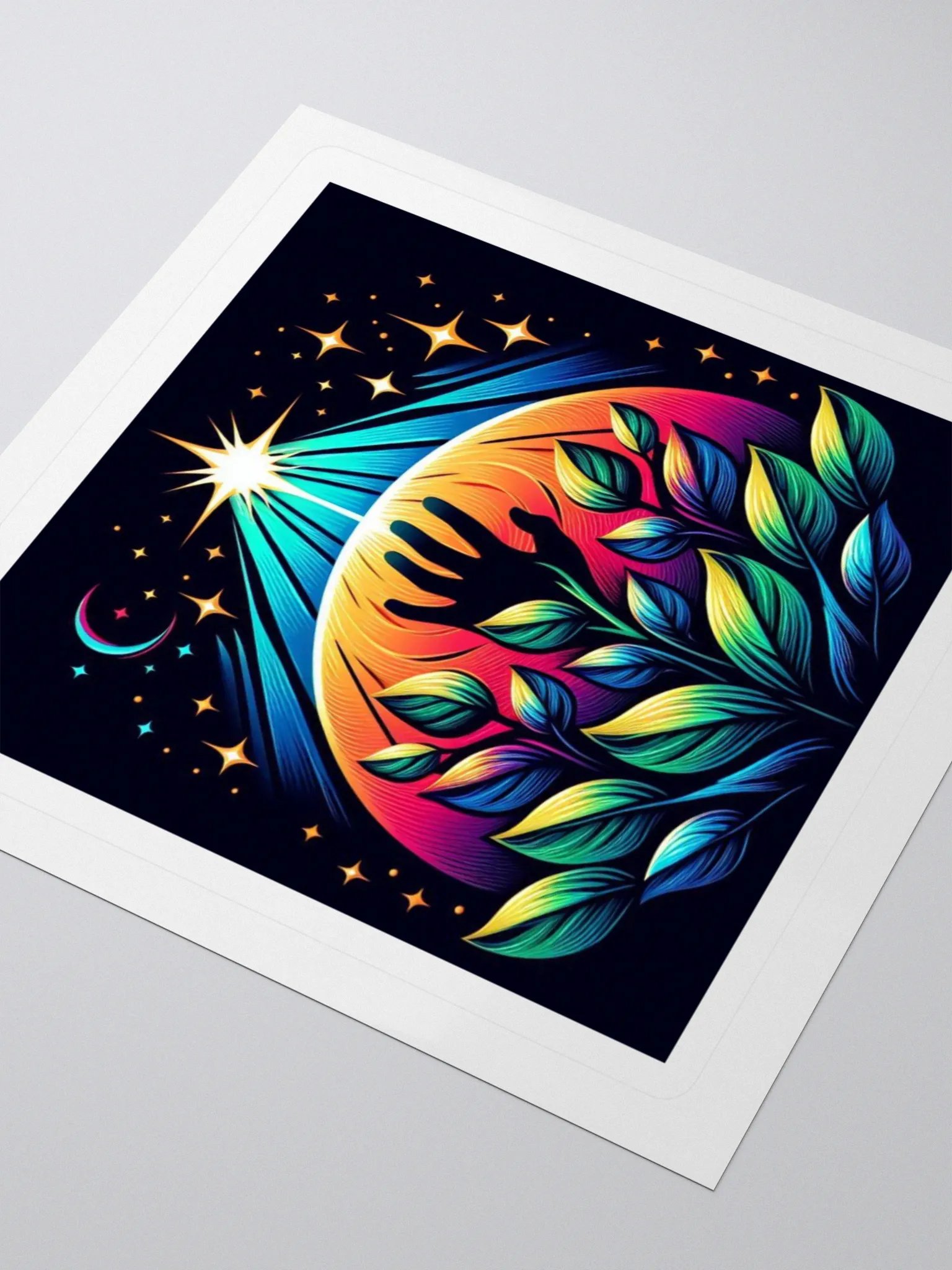 Starry Reach Kiss Cut Stickers product image (10)