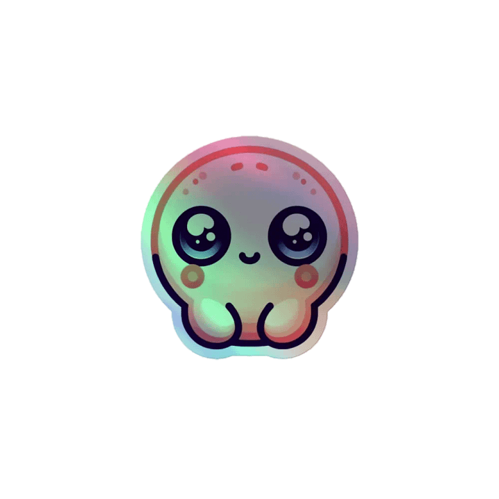 Poppy Holographic Sticker product image (1)