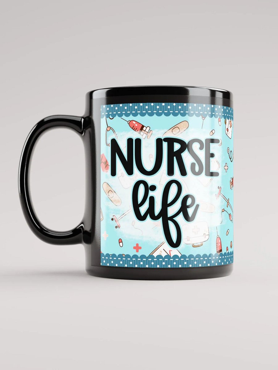 Nurse Life Essentials Blue Pattern Mug product image (6)