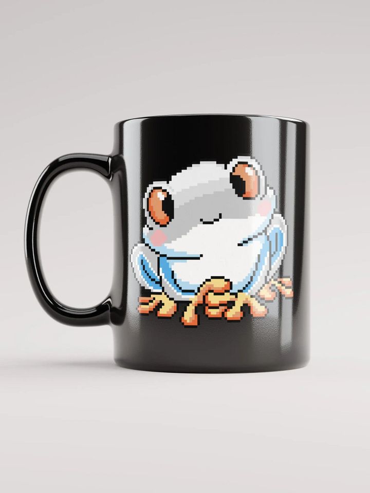 White Rip the Frog Black Glossy Mug product image (1)