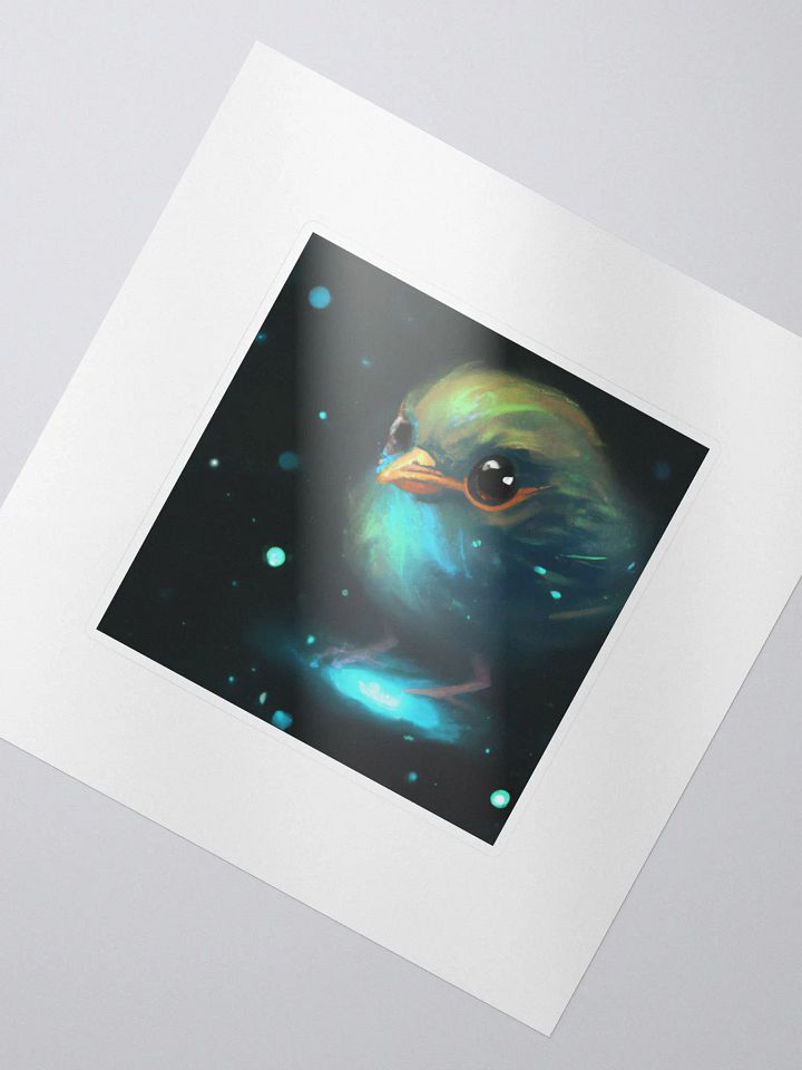 Cute Galactic Bird Sigma Sticker product image (2)