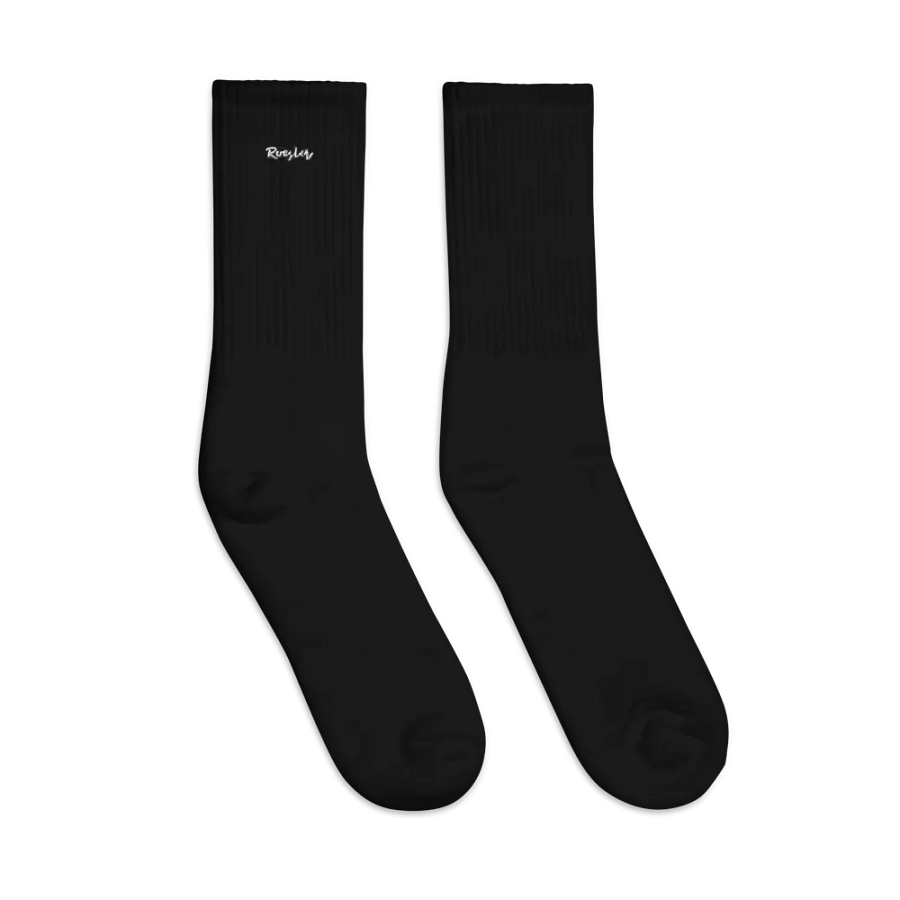 Roesler Scripted Embroidered Socks product image (3)