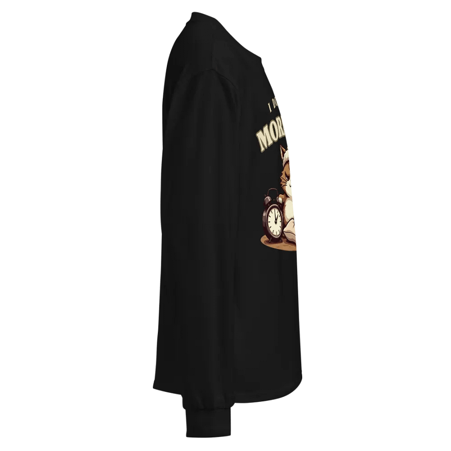 Sleepy Cat Morning Rebel Long Sleeve Shirt product image (8)