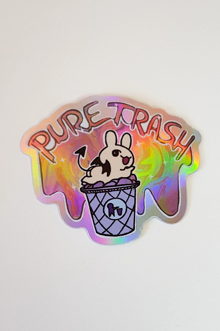 Pure Trash Batbunny Sticker product image (1)