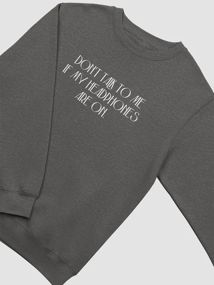 HEADPHONES ON (variant 4) printed crewneck product image (5)