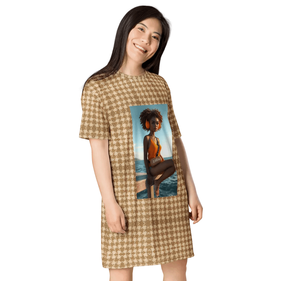 Curly Vibes T-Shirt Dress product image (4)