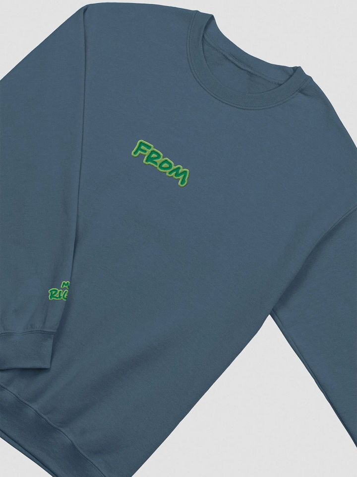 my left from my right embroidered crewneck (LEAF DESIGN) product image (1)