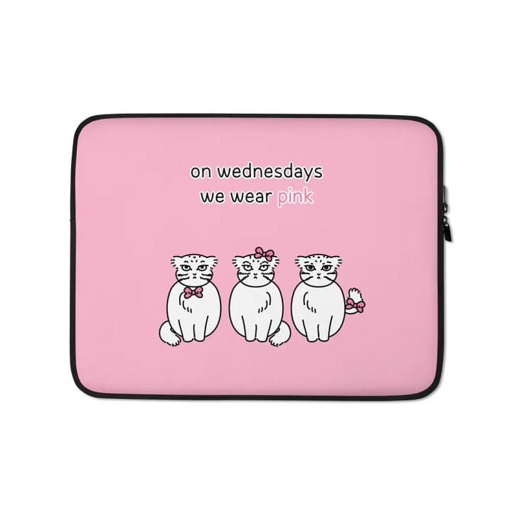 Pink Wednesdays Manul Ver 2 - Laptop Sleeve product image (1)