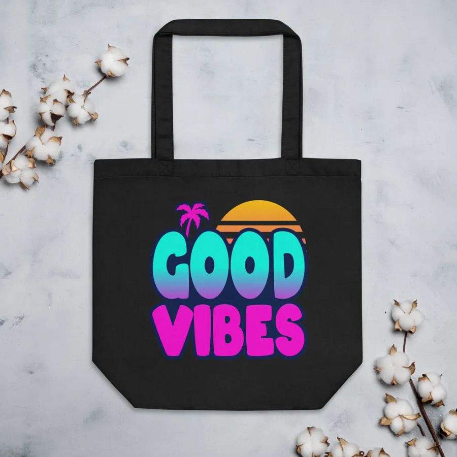 GOOD VIBES Eco-Friendly Tote Bag product image (3)