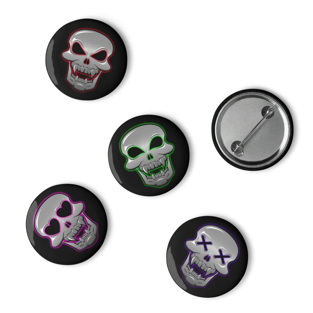 Skull Emote Buttons Set product image (15)