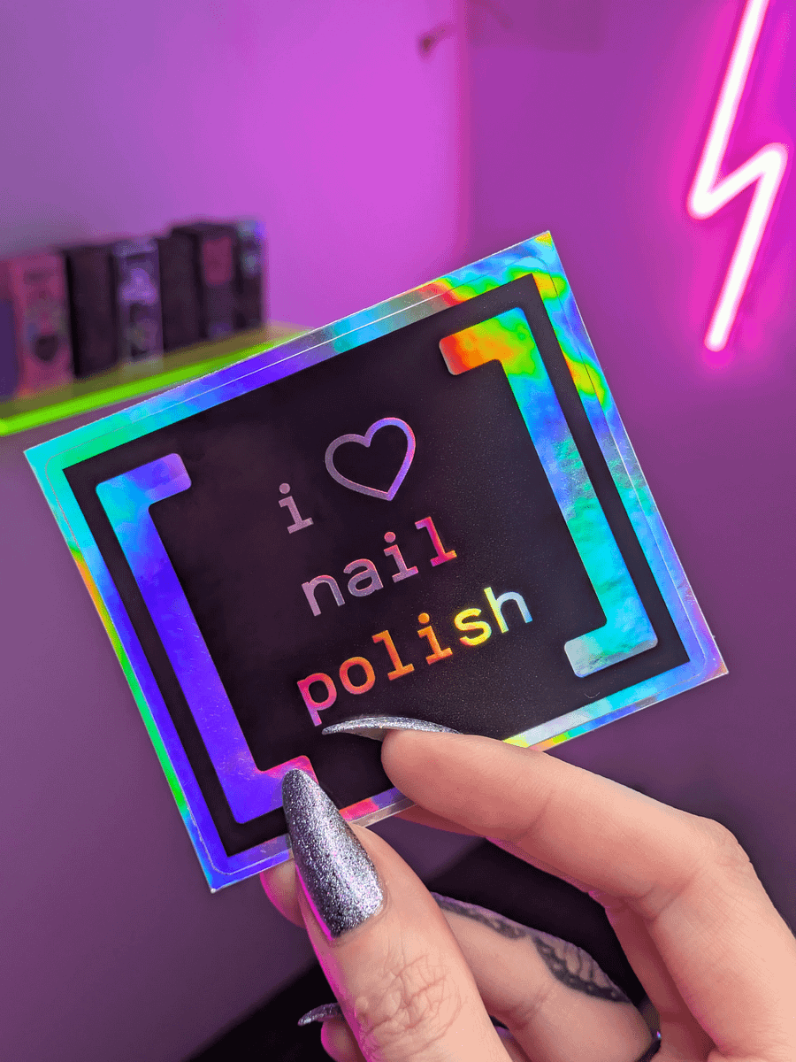 i <3 nail polish: Holo Sticker product image (3)