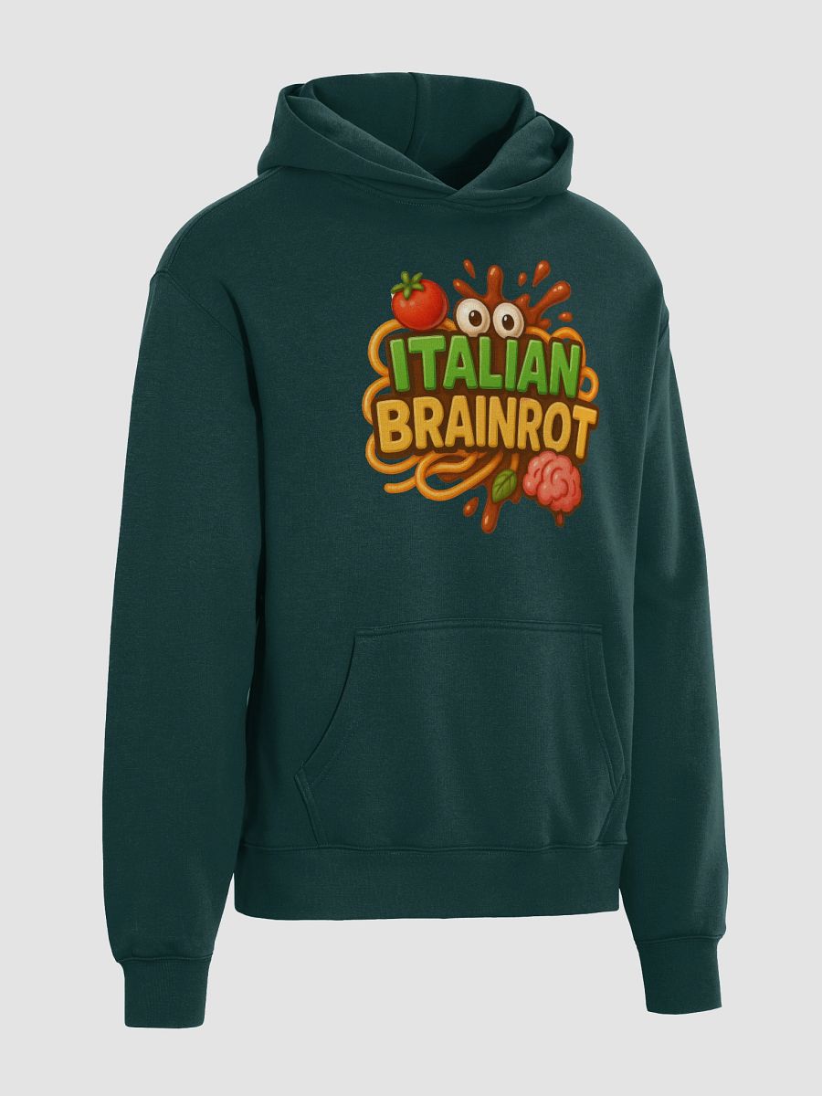 🧠 Italian Brainrot Logo Premium Oversized Hoodie 🇮🇹 product image (13)