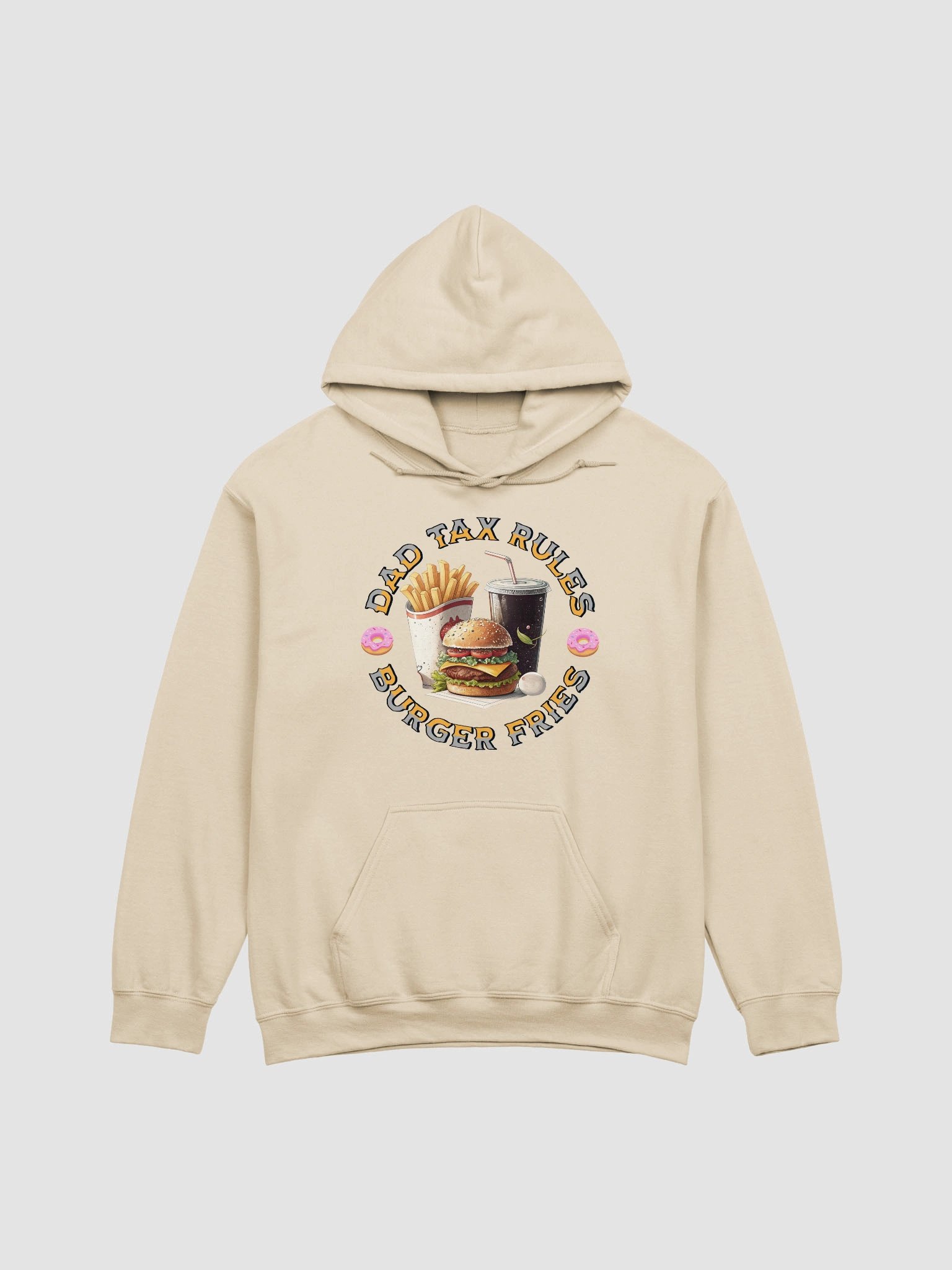 Dad Tax Rules Burger Fries Fast Food Hoodie product image (13)