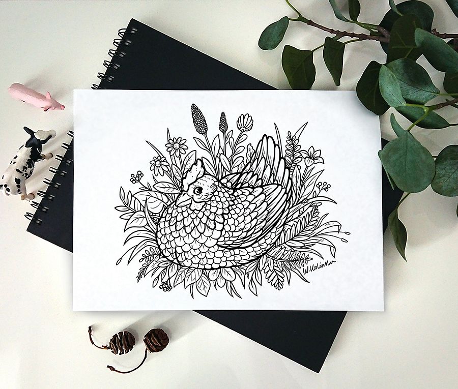 Happy animals - Vegan coloring set product image (1)