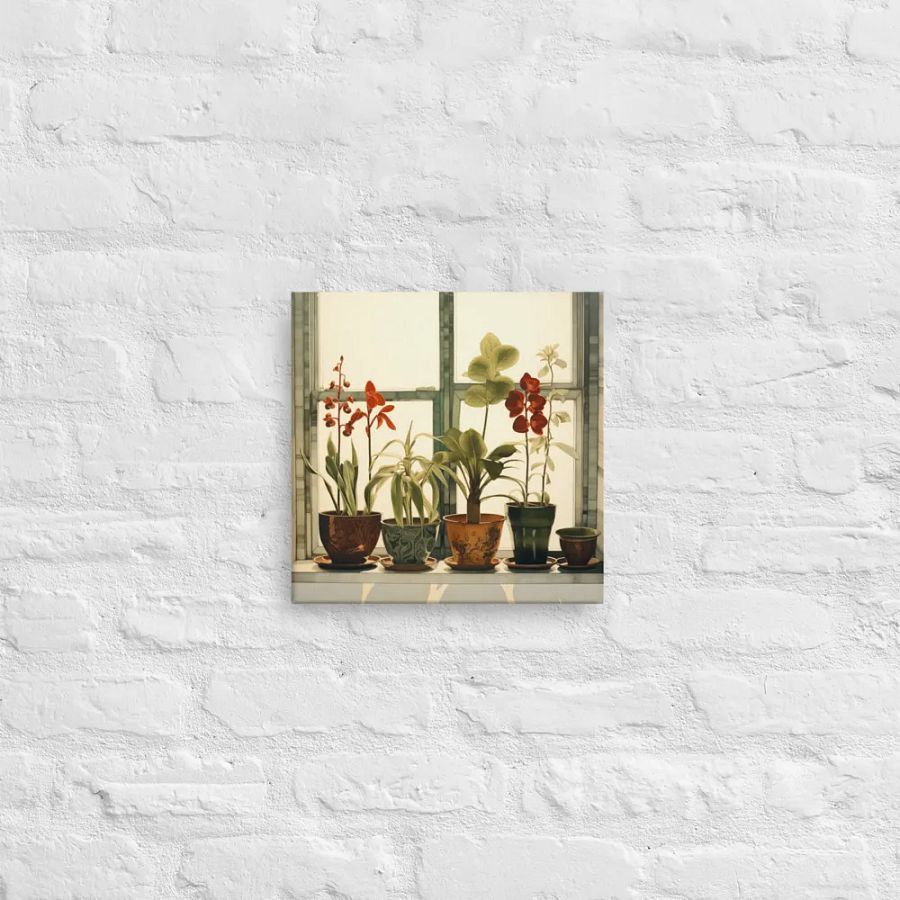Art2401-12 Potted Plants Still Life - Canvas Print - sm product image (9)
