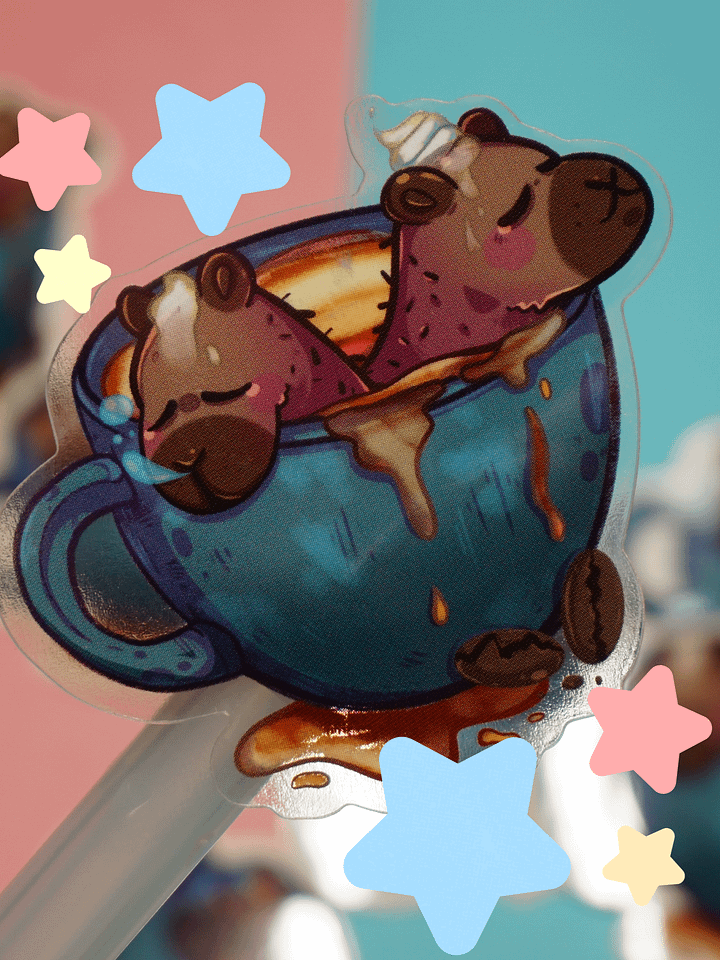 Capybara Coffee Cup ☕ (Clear) product image (2)