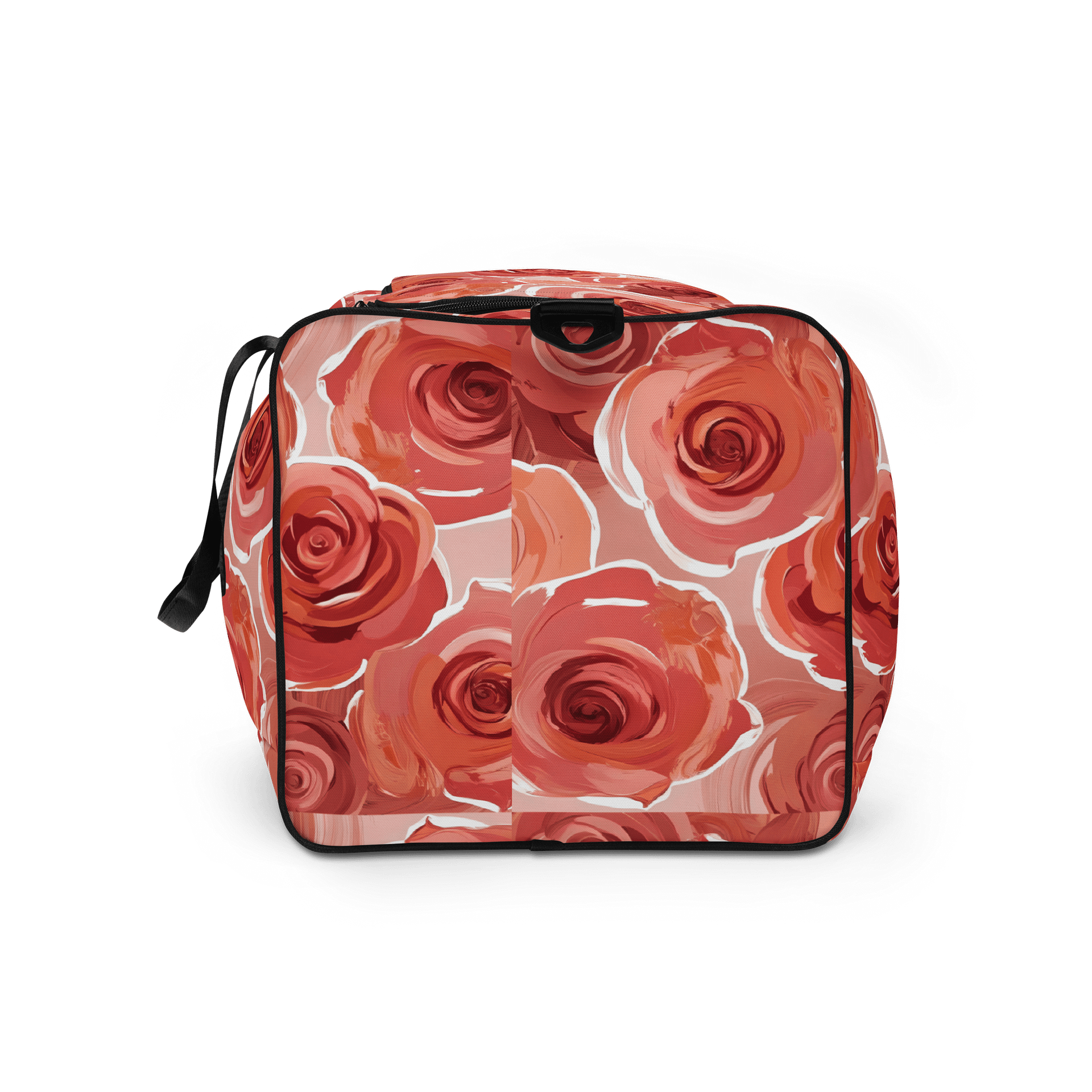 Dark Peach Rose Garden Dreams Duffle Bag product image (9)