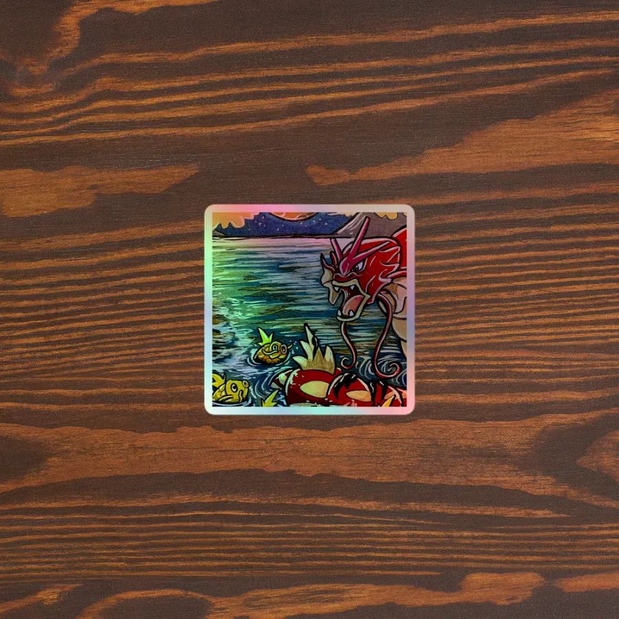 Gyarados & Magikarp Holofoil Sticker product image (3)