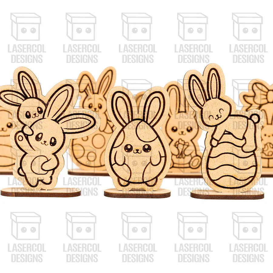 Easter Cutouts With Base Bundle (Set 1-2-3-4) - Laser Cut Files product image (9)