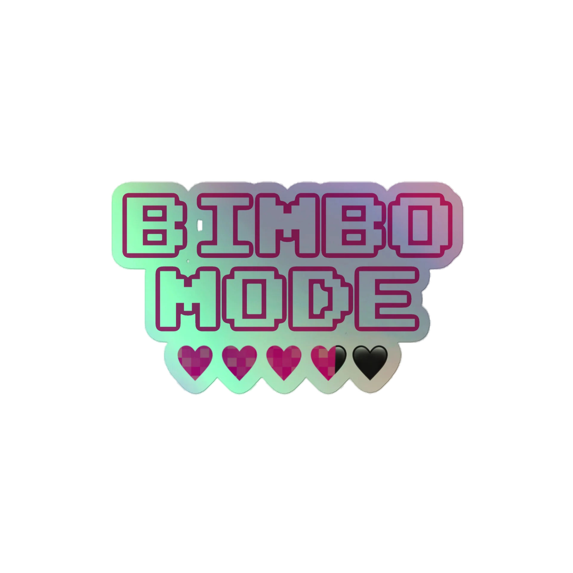 BIMBO MODE Heart Refill Holographic Sticker product image (1)