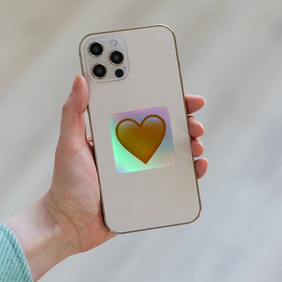 🧡Orange Heart Sticker product image (6)