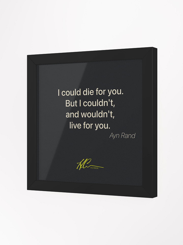 Ayn Rand Q6 - Framed Poster product image (2)