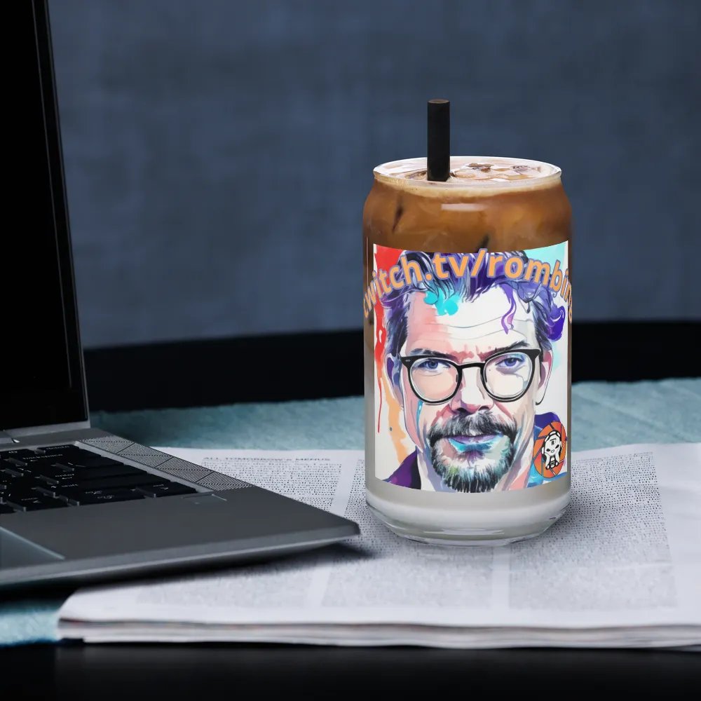 Vibrant Rombing Portrait Can-Shaped Glass product image (3)