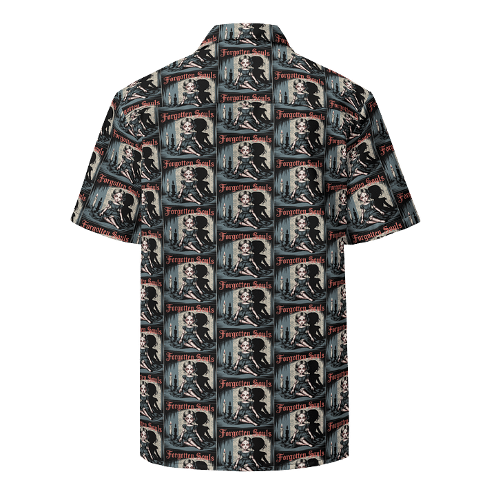 Midnight Veil Designs Forgotten Souls Gothic Unisex Hawaiian Shirt - Blue & Red Print product image (2)