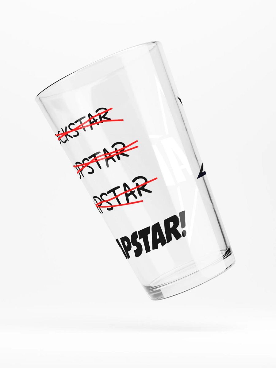 The "CROSS-OUT" Pint Glass product image (4)