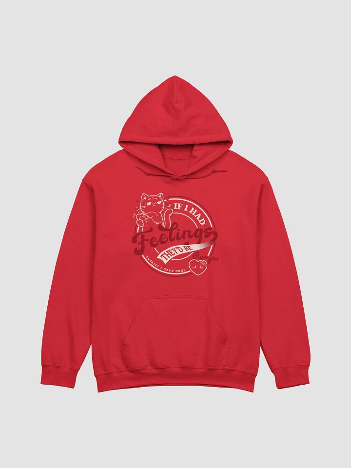 Paws Off My Heart -regular fit hoodie WHITE product image (2)