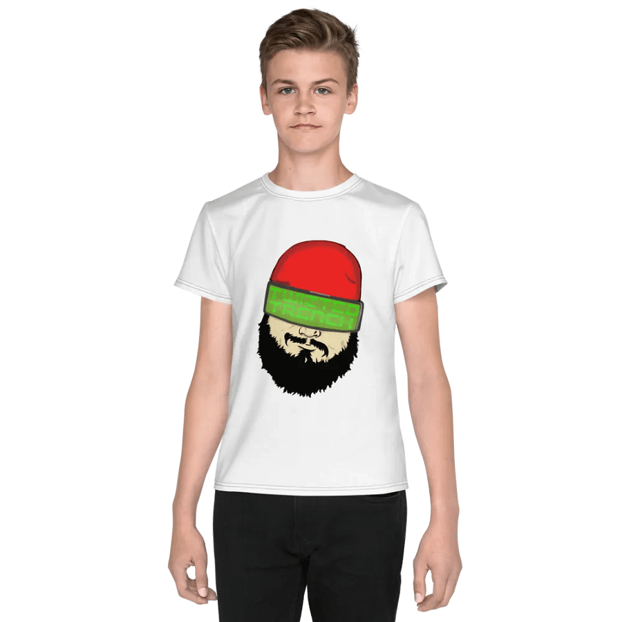 Bearded Rebel All-Over Print Youth T-Shirt product image (1)