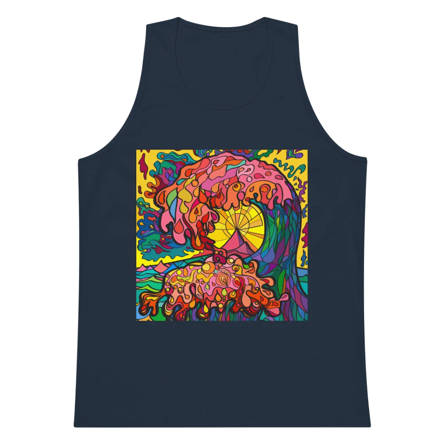 Vibrant Swirls Men's Tank Top - Ocean Wave product image (54)